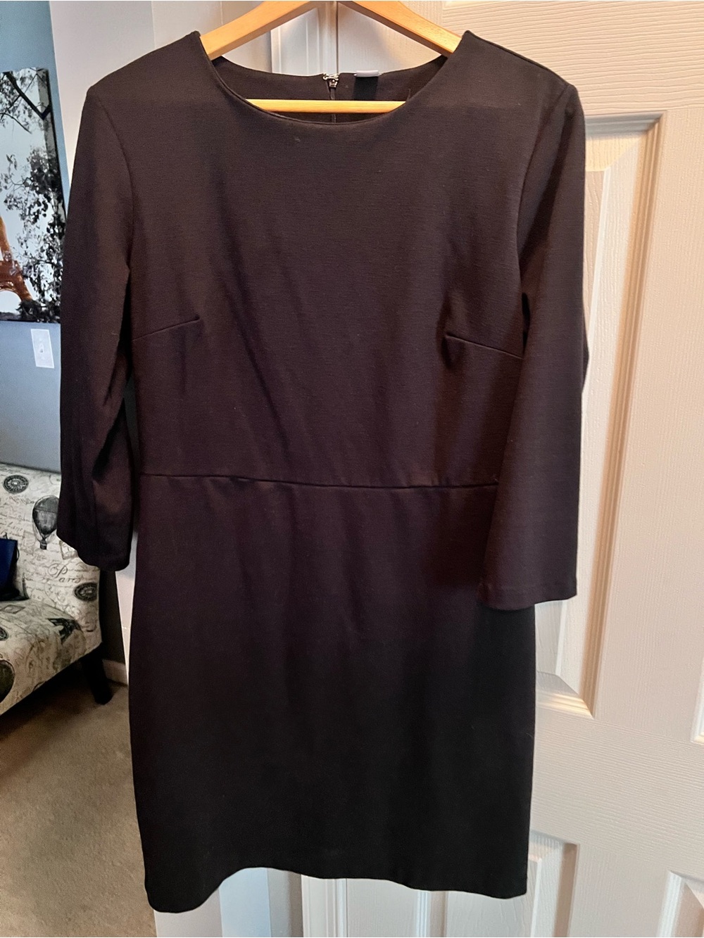 Classic Black Sheath Dress - Women